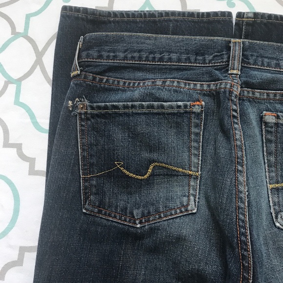 💙👖7FAM! VINTAGE FLARE👖💙29 7/8 31.5” REPAIR - Picture 8 of 16